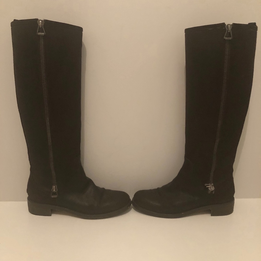 Jimmy Choo Rugged Leather Boots Brown